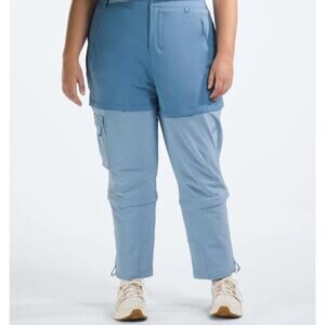 The North Face Women’s Bridgeway Zip-Off Pants Indigo Stone Steel Blue Size 16W